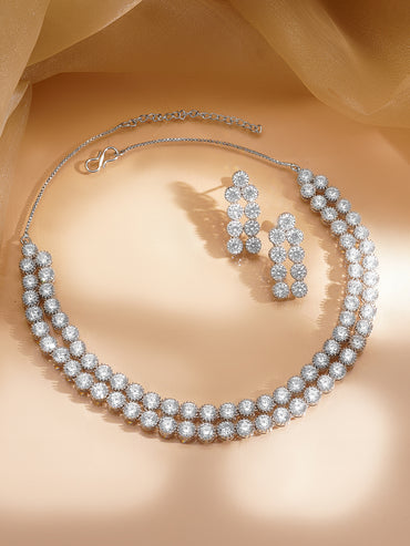 American Diamond Luxe Necklace Set