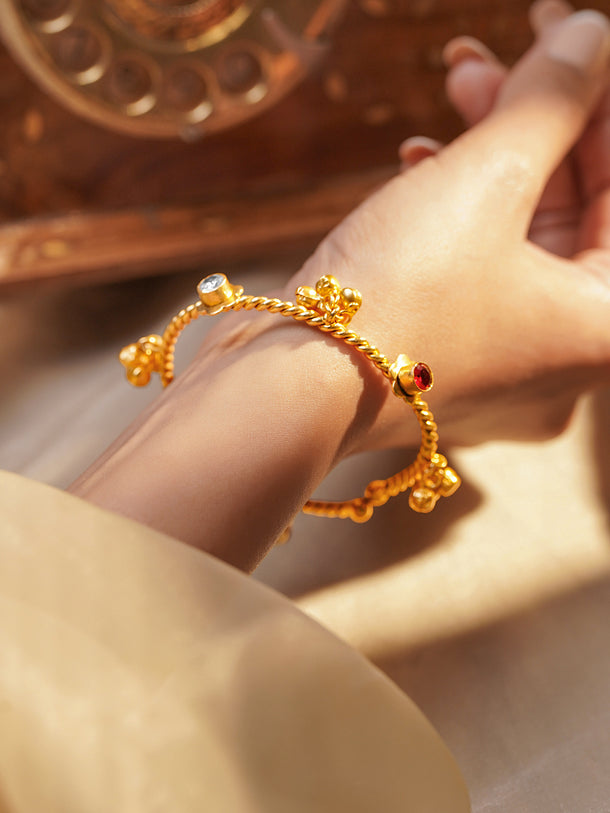 Ghungroo Rhythm Gold Kada Bangle