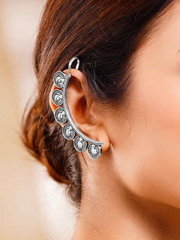 Heritage Coin Curve Earcuff Earrings