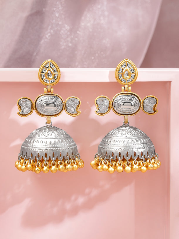 Folk Melody Dual Tone Dome Jhumka