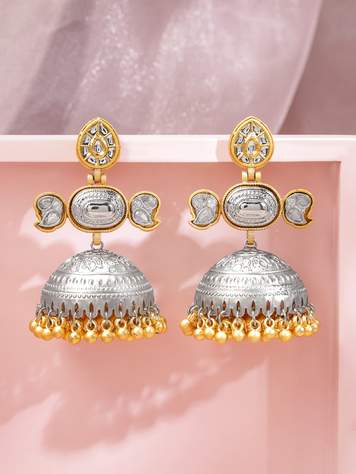 Folk Melody Dual Tone Dome Jhumka