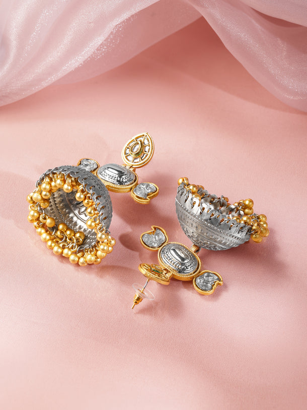 Folk Melody Dual Tone Dome Jhumka