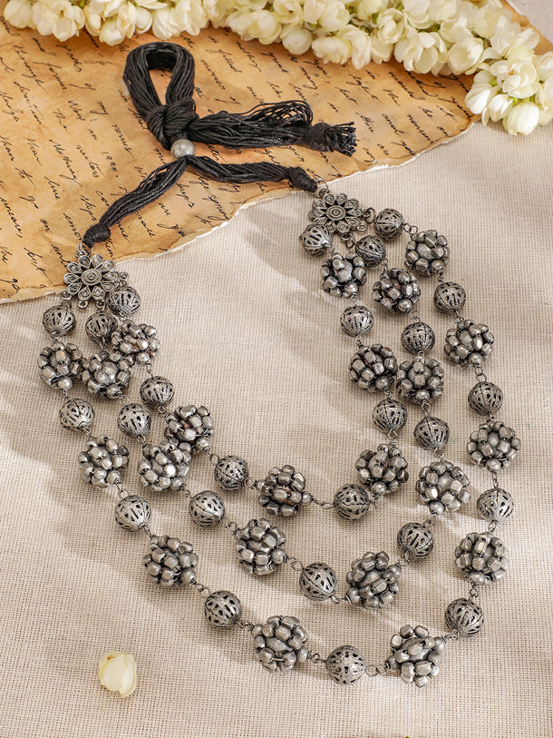 Tribal Aura Oxidised Statement Necklace