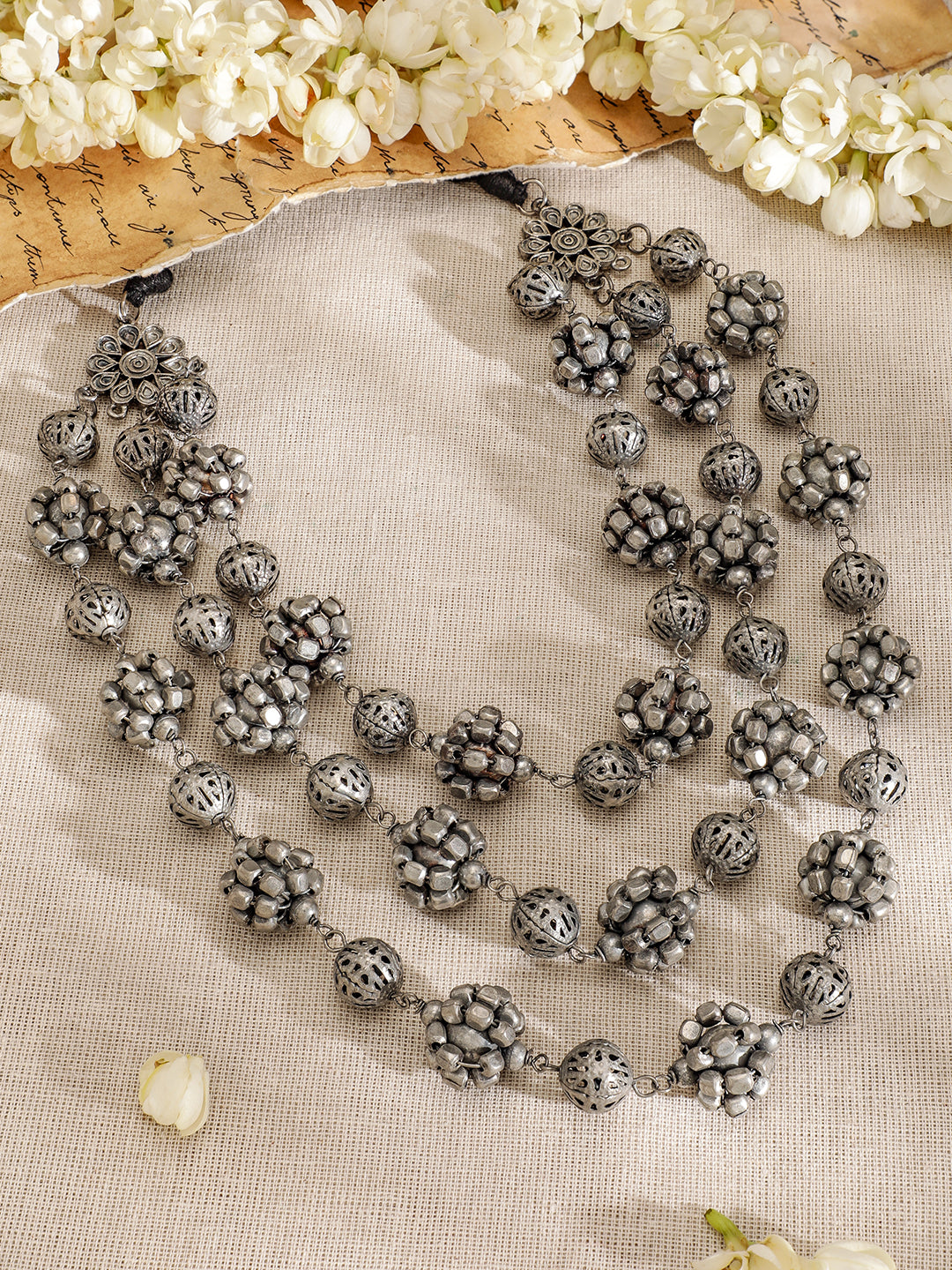 Tribal Aura Oxidised Statement Necklace