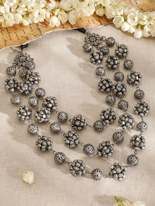 Tribal Aura Oxidised Statement Necklace