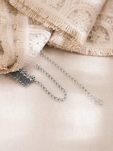 Vintage Oxidised Bloom Necklace