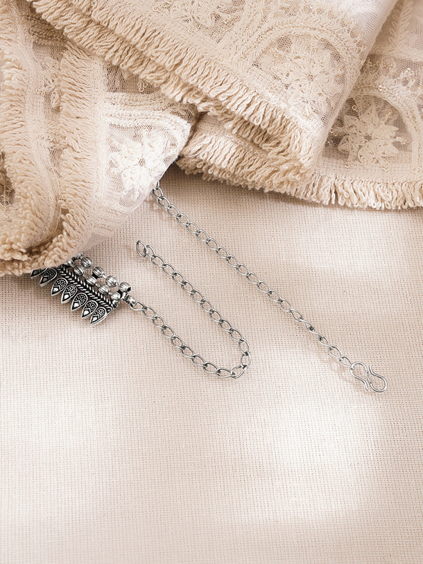 Vintage Oxidised Bloom Necklace