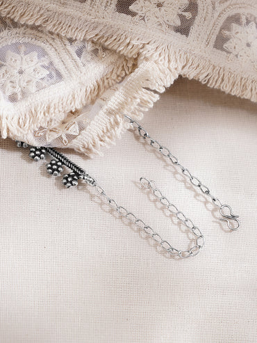 Floral Design Oxidised Necklace