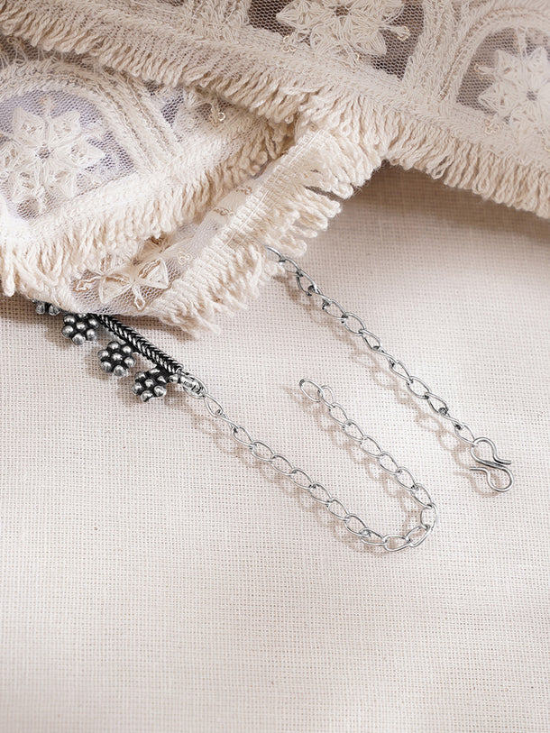Floral Design Oxidised Necklace