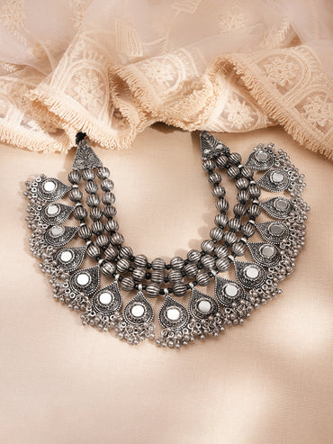 Antique Gold Layered Statement Necklace