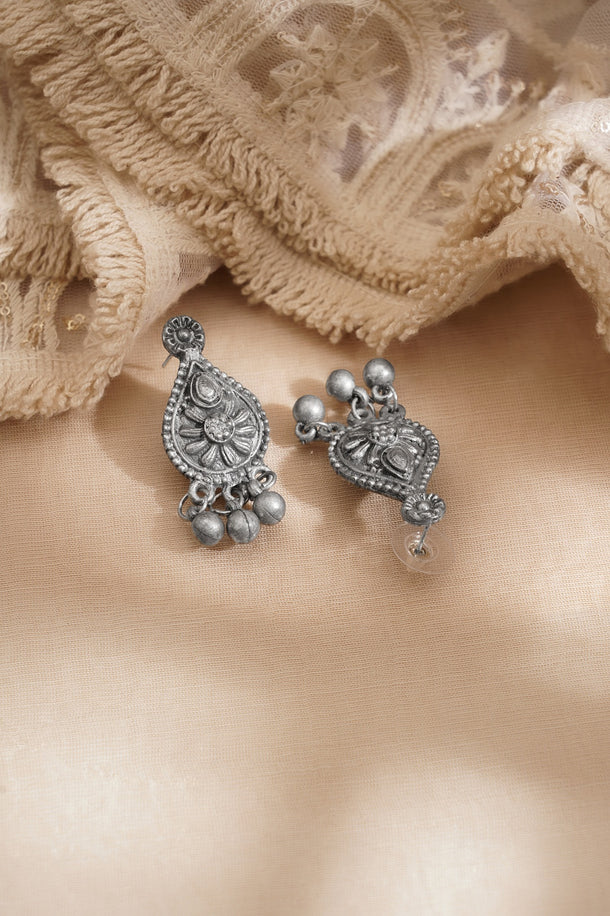 Regal Oxidised Statement Necklace