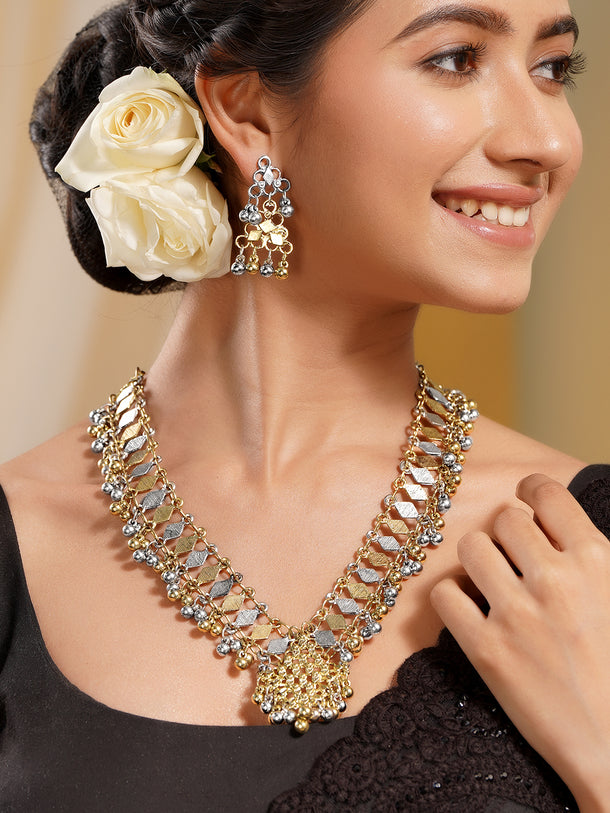 Oxidised Ghungroo Festive Necklace Set
