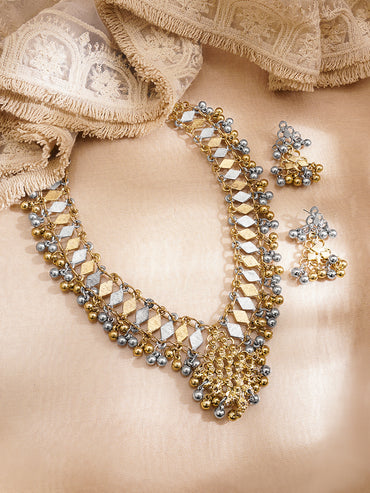 Oxidised Ghungroo Festive Necklace Set