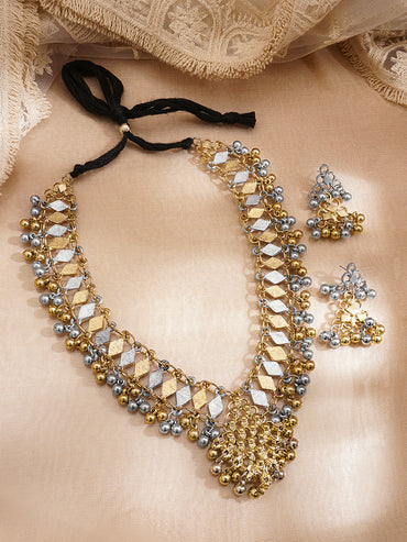 Oxidised Ghungroo Festive Necklace Set