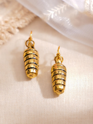 Gold Plated Oxidised Tribal Necklace Set