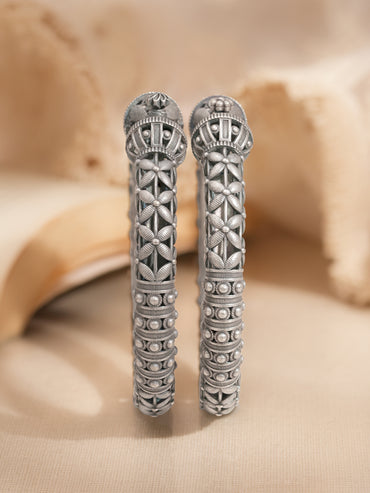 Oxidised Heritage Design Statement Bangles Set