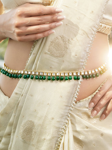 Traditional Gold Kundan Kamarbandh