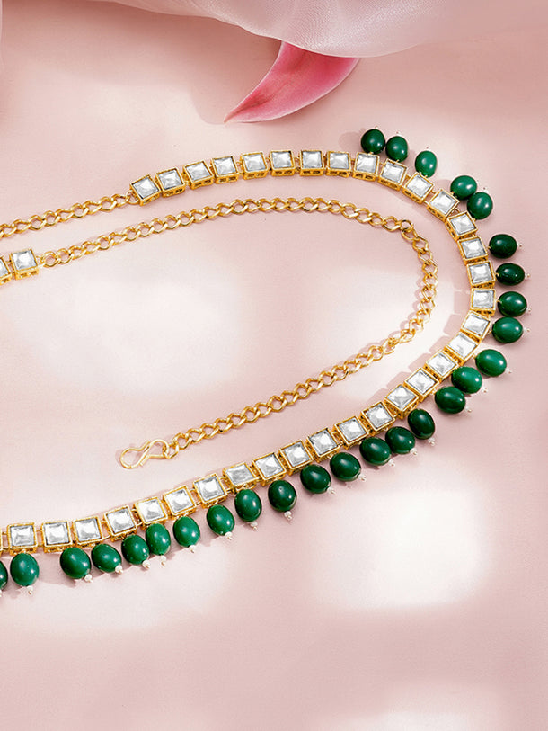 Traditional Gold Kundan Kamarbandh