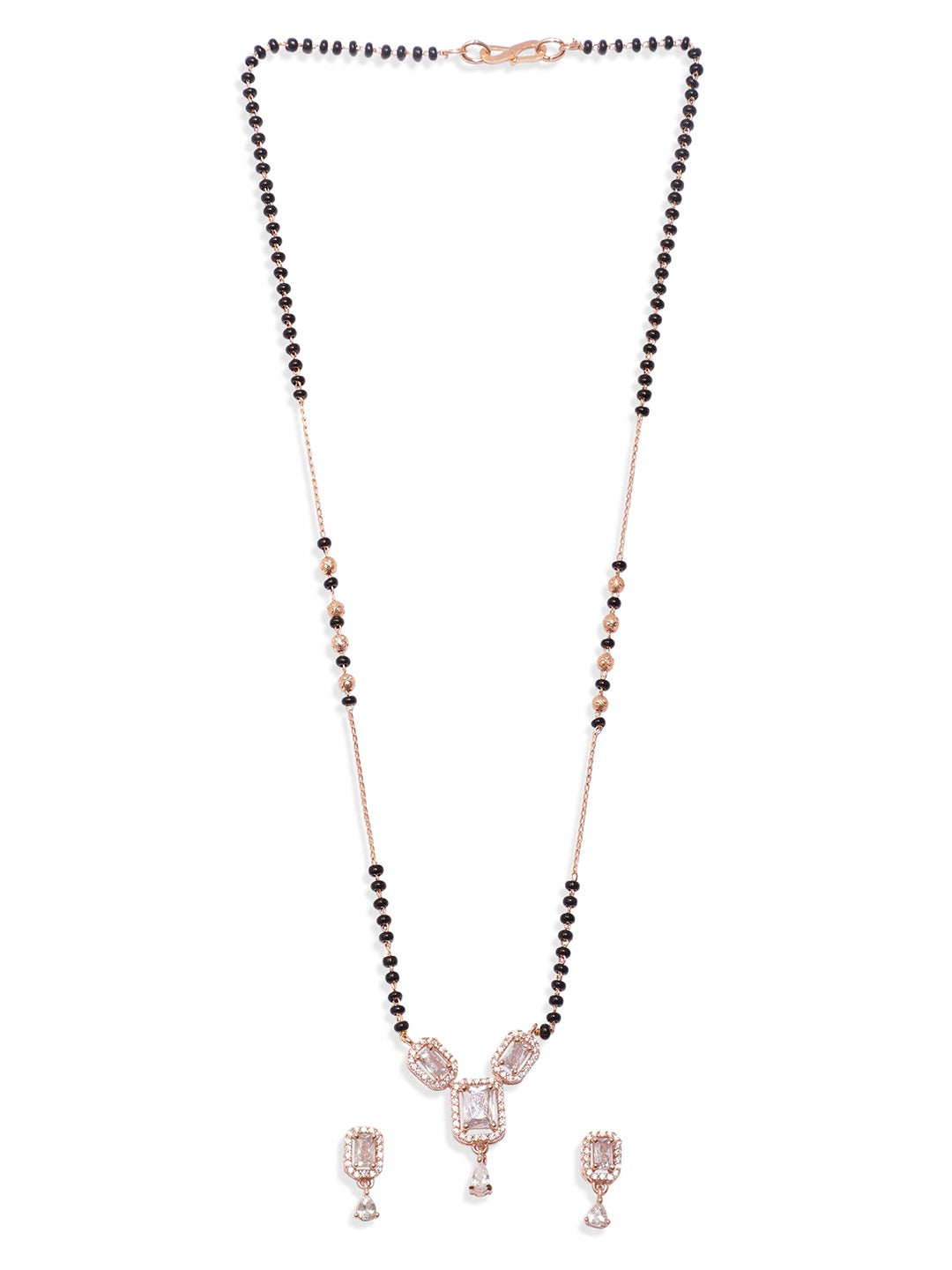 Vibrant American Diamond Zirconia Mangalsutra Set