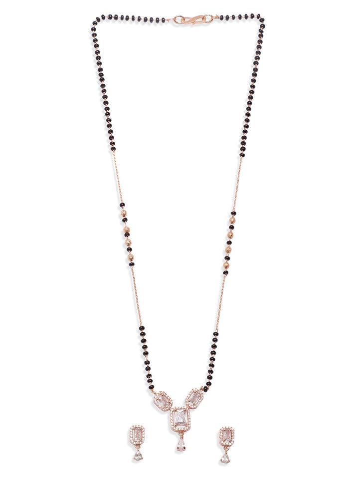 Vibrant American Diamond Zirconia Mangalsutra Set