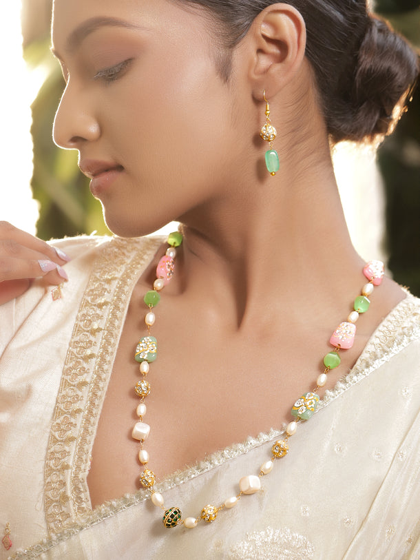 Celestial Pearl & Beads Necklace Set