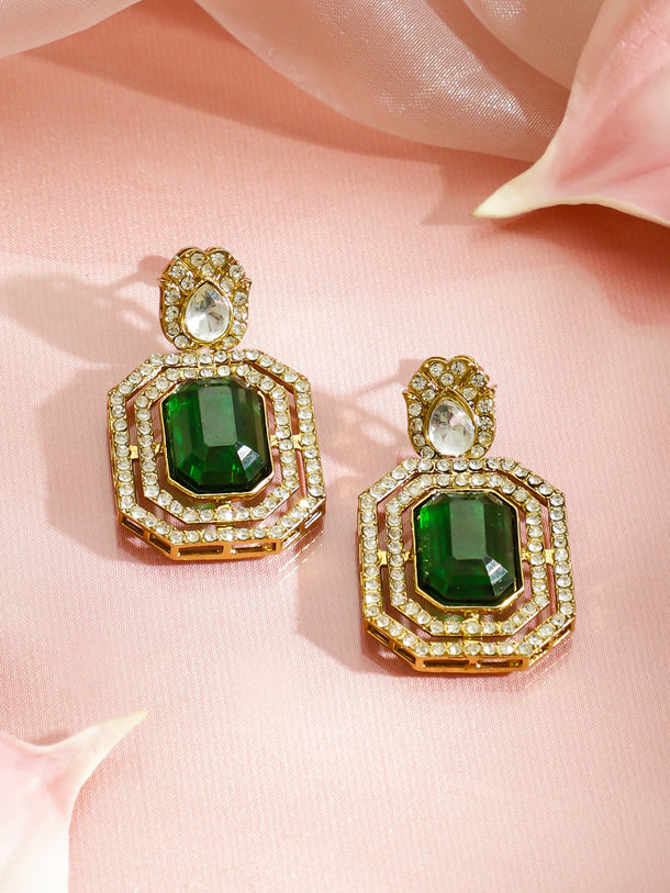 Royal Emerald Pearl Necklace Set