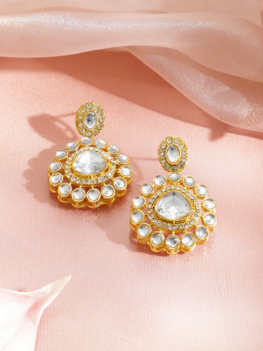 Ethnic Pearl Crescent Necklace Set