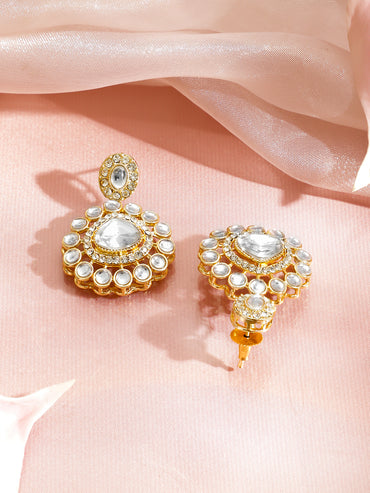 Ethnic Pearl Crescent Necklace Set