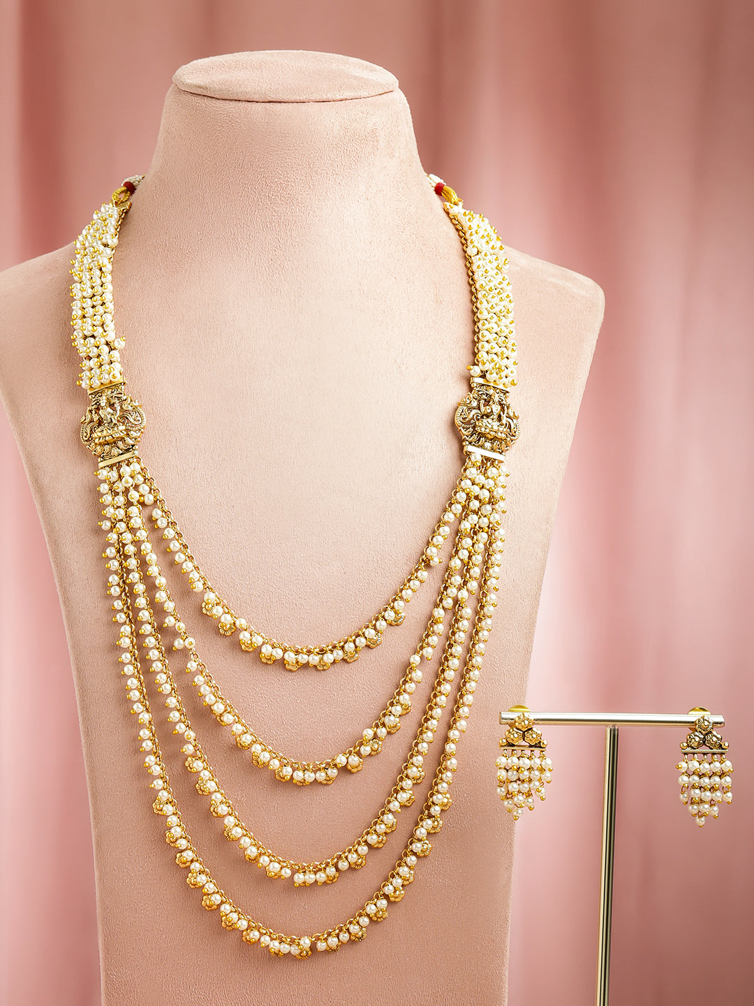 Classic Charm Multilayer Pearl Necklace Set