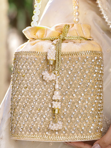 Rubans Embroidered Potli Clutch