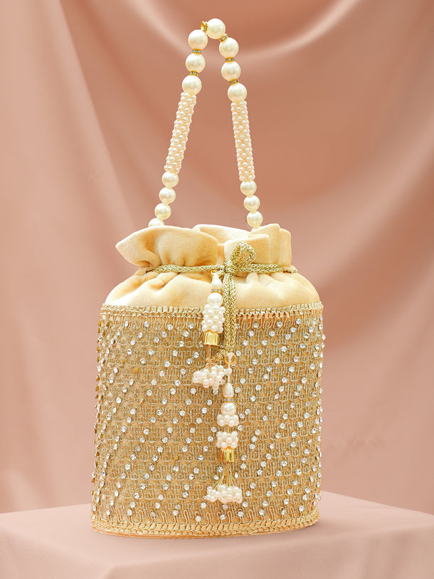 Rubans Embroidered Potli Clutch