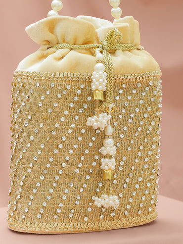 Rubans Embroidered Potli Clutch