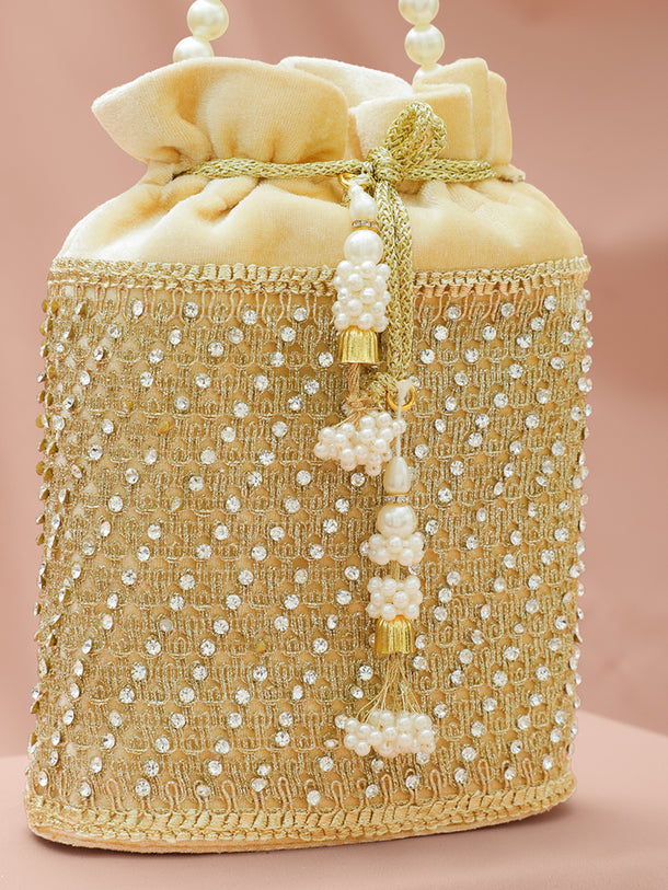 Rubans Embroidered Potli Clutch