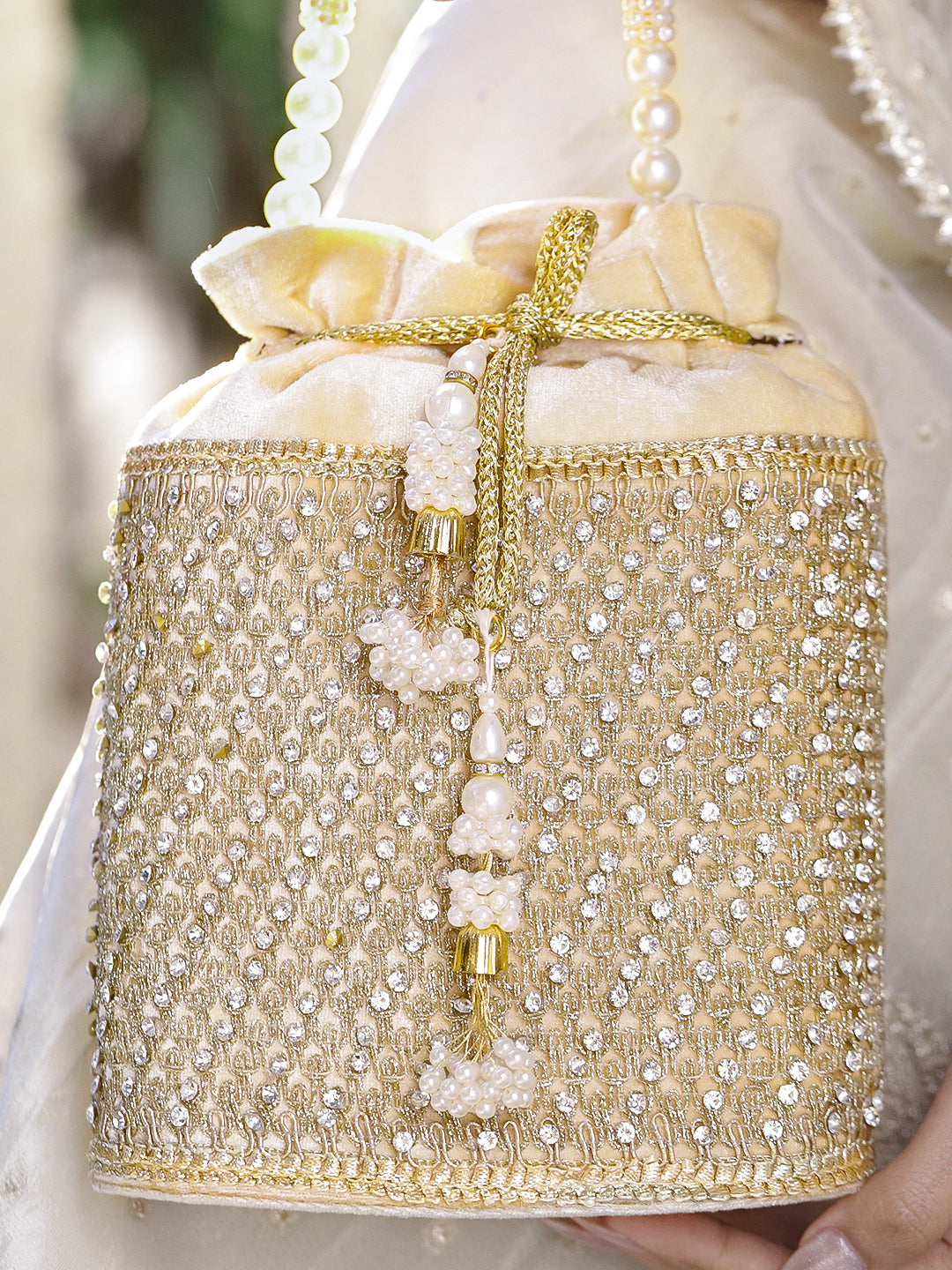 Rubans Embroidered Potli Clutch