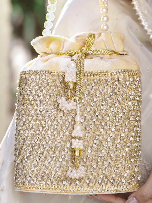 Rubans Embroidered Potli Clutch