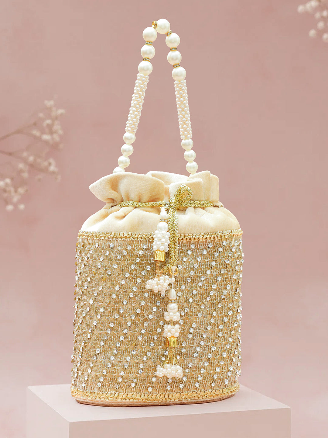 Rubans Embroidered Potli Clutch