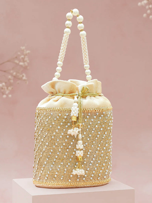 Rubans Embroidered Potli Clutch