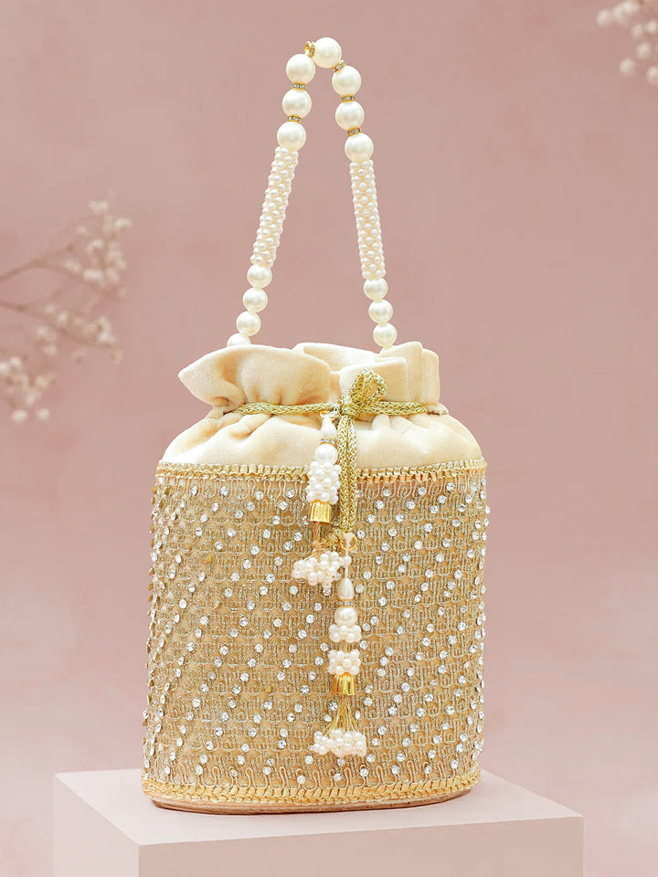 Rubans Embroidered Potli Clutch