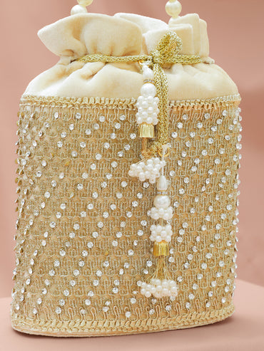 Rubans Embroidered Potli Clutch