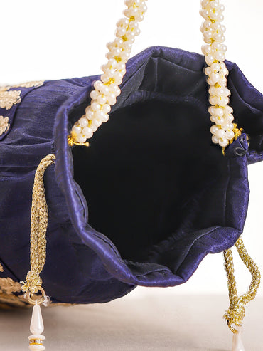 Wedding Ready Blue Potli Bag