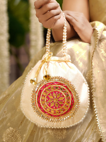 Festive Ready Pink Potli Bag