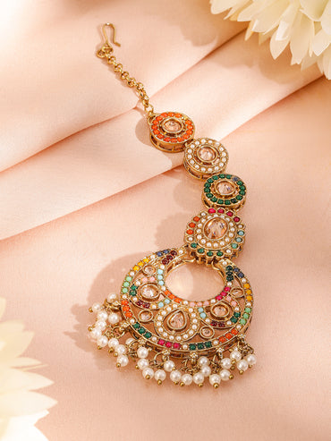 Garden of Colours Kundan Necklace Set