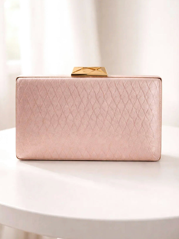 Festive Shine Gold Frame Clutch