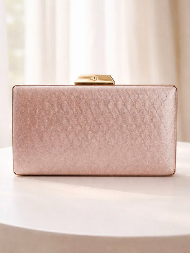 Festive Shine Gold Frame Clutch