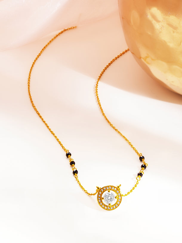 925 Fine  Silver Celestial Charm Mangalsutra