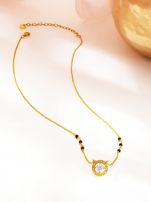 925 Fine  Silver Celestial Charm Mangalsutra