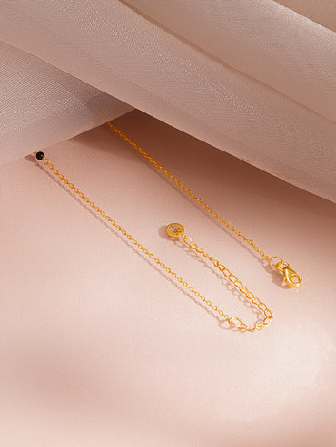 925 Fine  Silver Timeless Diamond Mangalsutra Necklace
