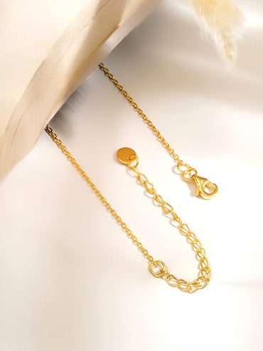 925 Fine  Silver Diamond Curve Mangalsutra Necklace