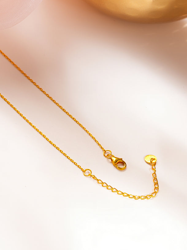 925 Fine Silver Sparkling Heart Mangalsutra Necklace