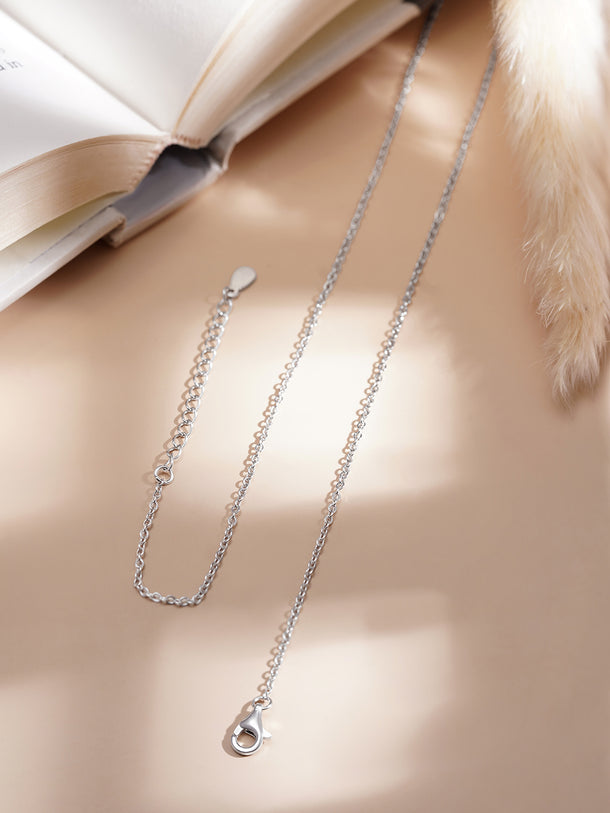 925 Fine Silver Pearl Glow Pendent Necklace